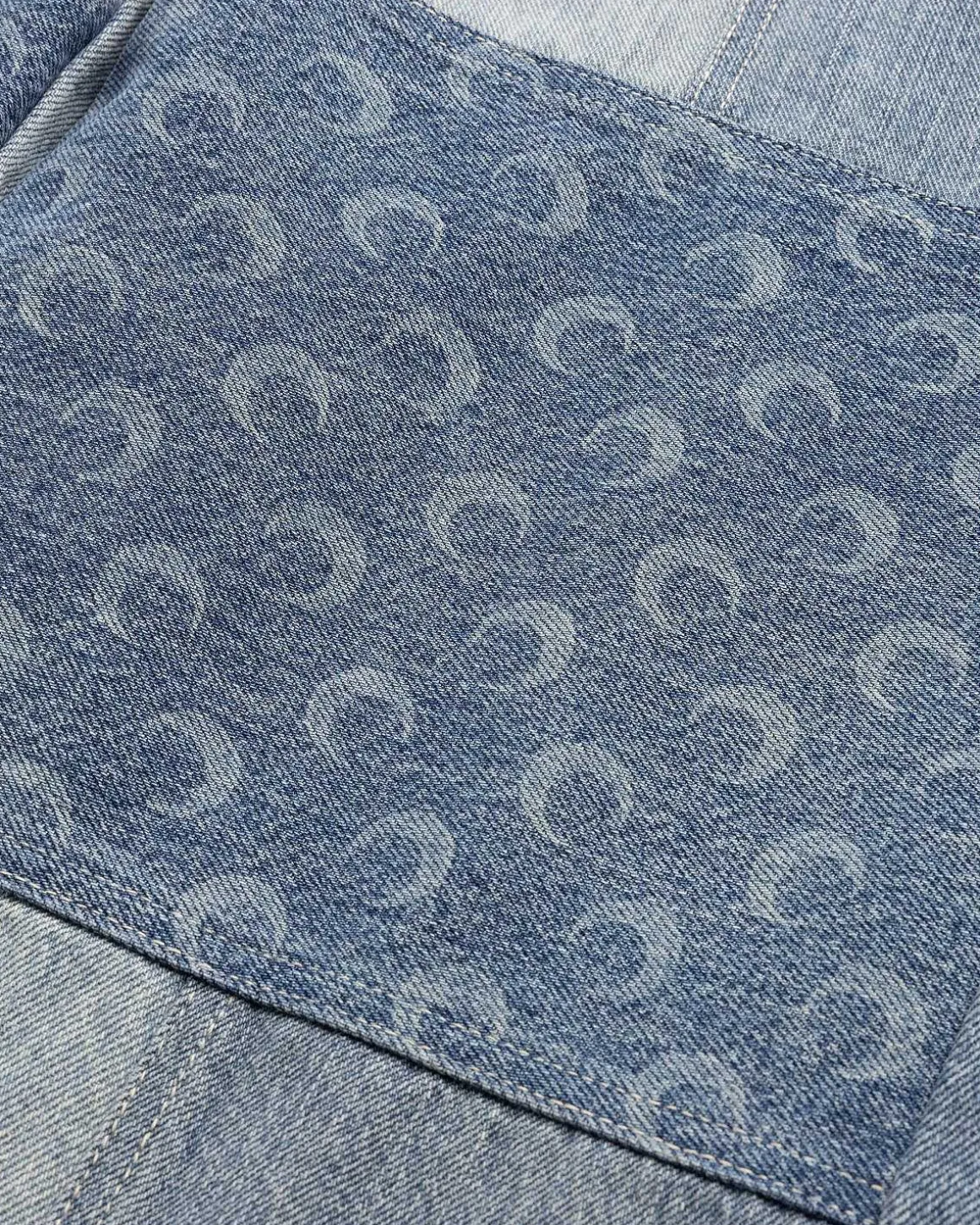 Regenererede Denim Straight Leg Bukser Bla
