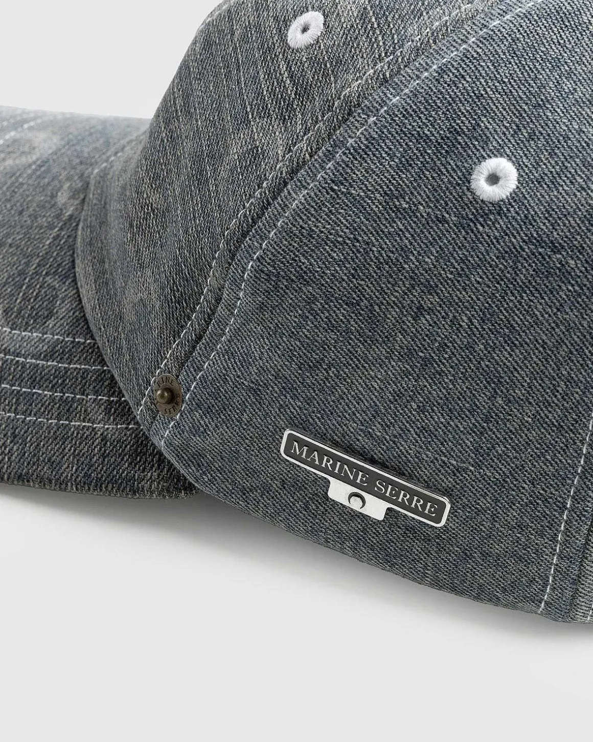 Regenereret Denim Baseballkasket Gra