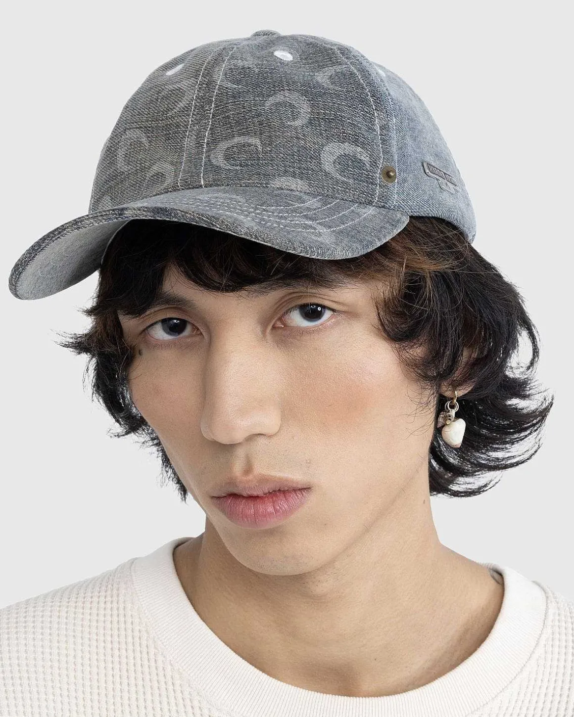 Regenereret Denim Baseballkasket Gra