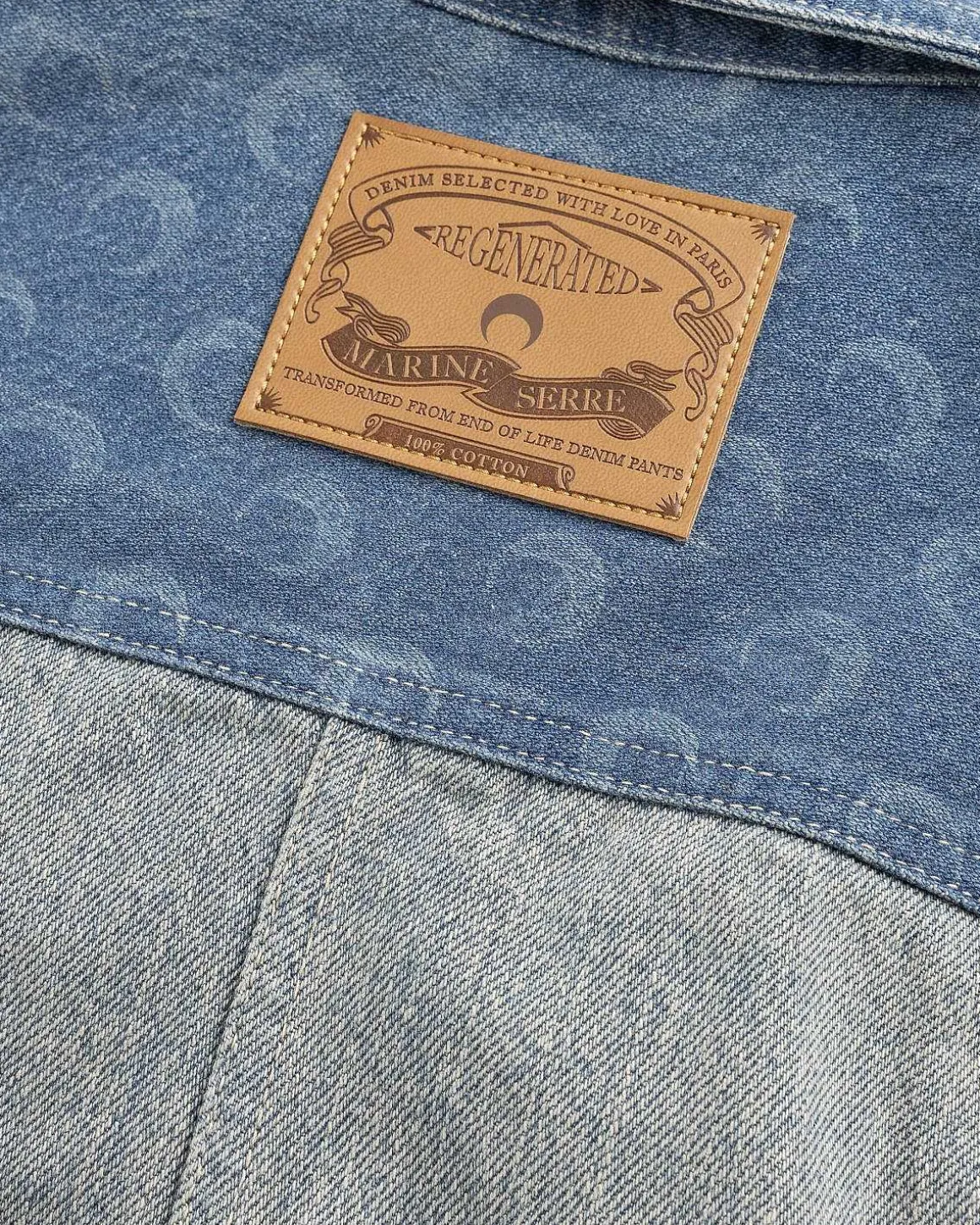 Regenereret Denimjakke Bla