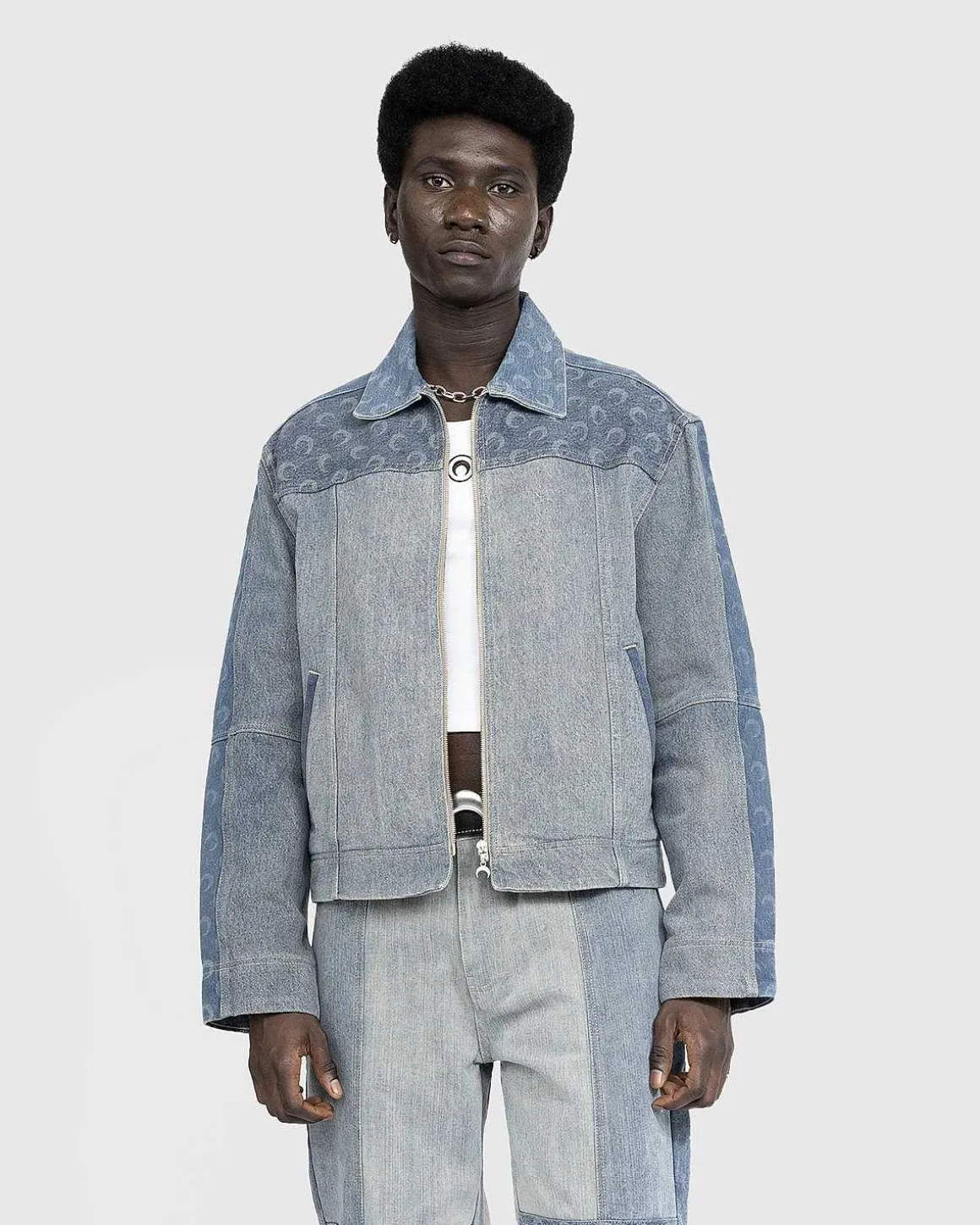 Regenereret Denimjakke Bla
