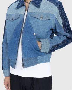 Regenereret Denim Moonogram Working Jacket Medium Morkebla