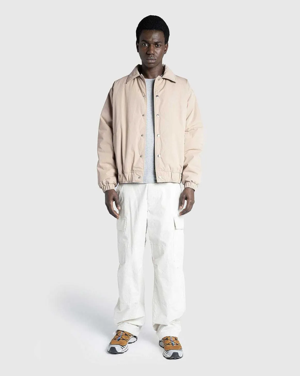 Reverse Piping Isoleret Bomber Beige
