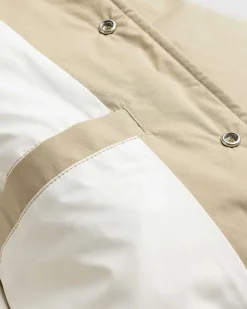 Reverse Piping Isoleret Bomber Beige