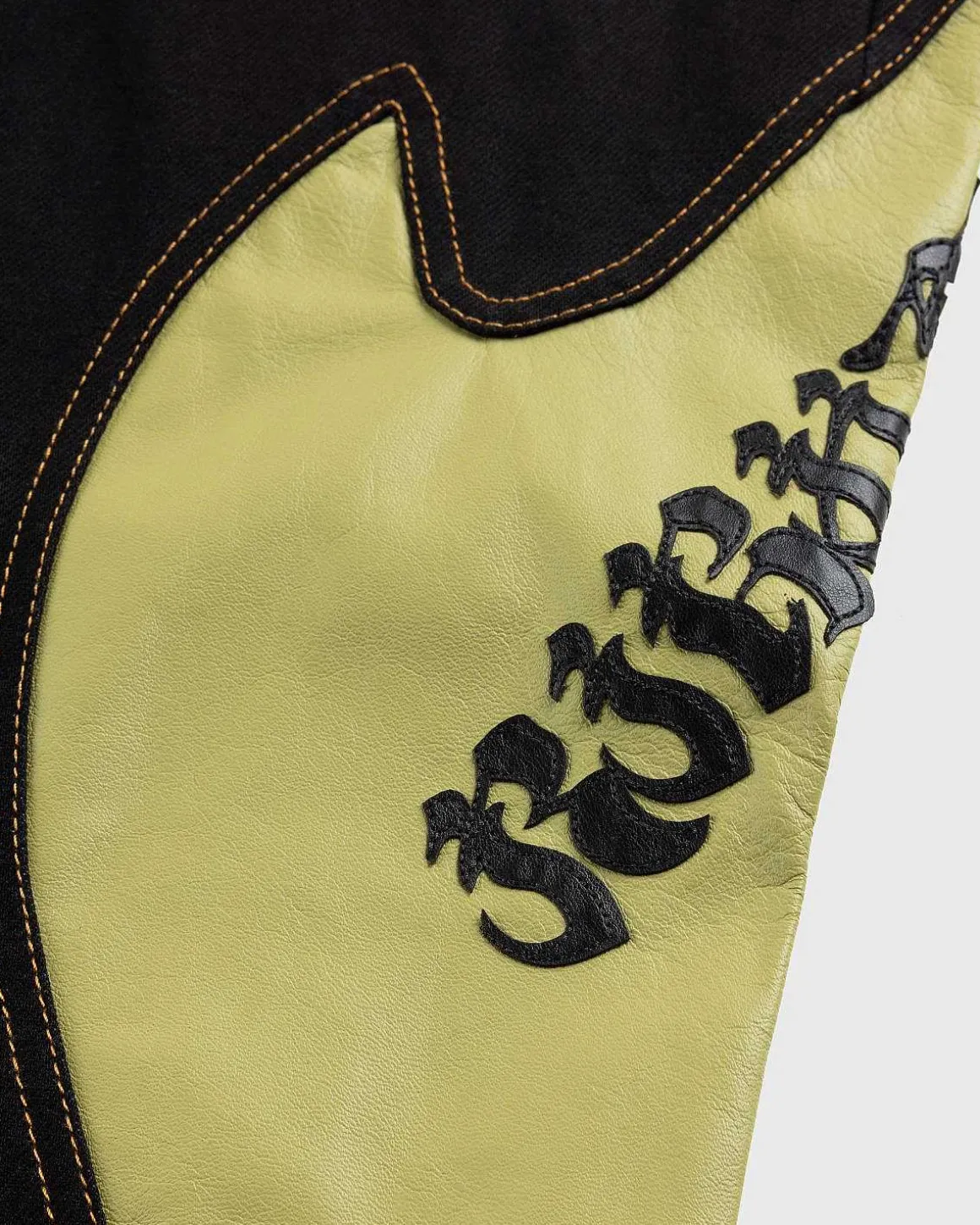 Rider Laeder Denim Mix Bukser Sort