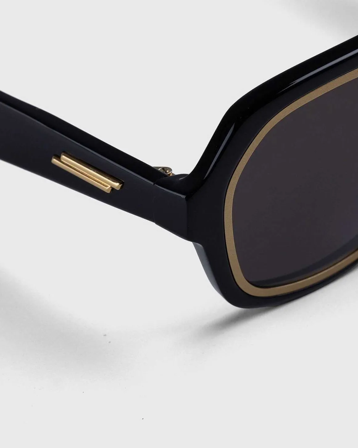 Rim Aviator Solbriller Sort