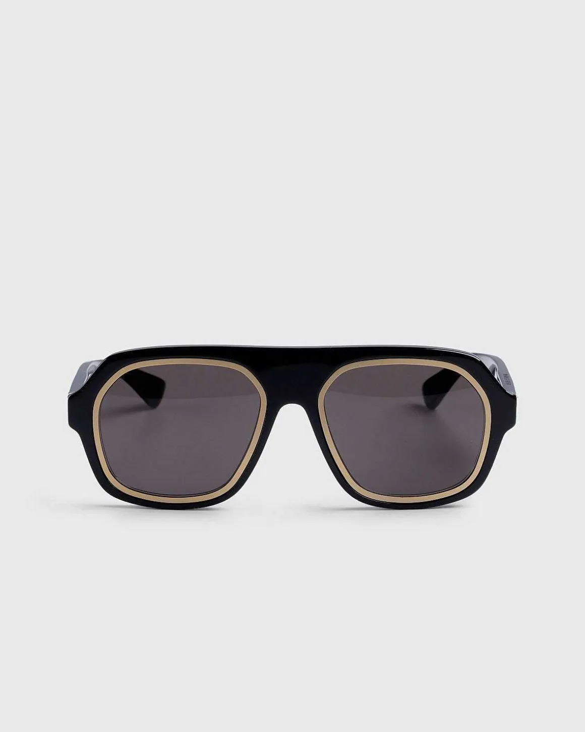 Rim Aviator Solbriller Sort