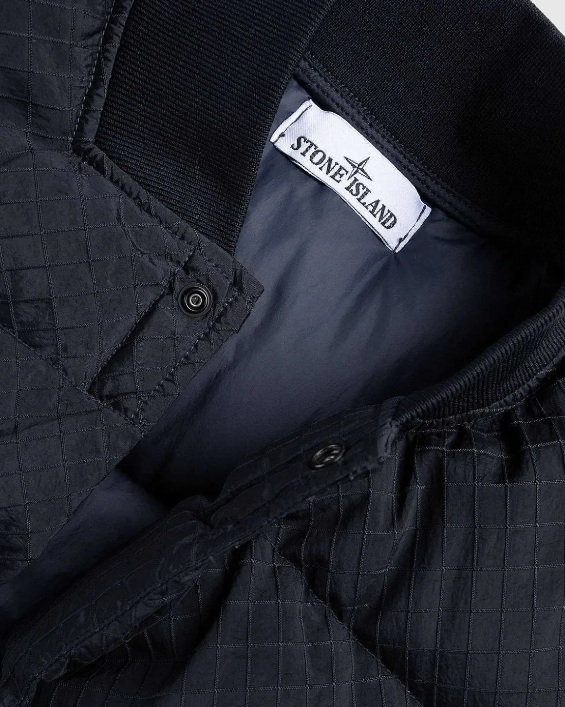 Ripstop Nylon Metal Dunjakke Sort