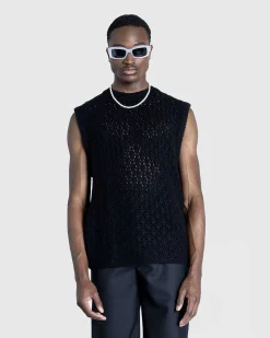 River Vest Black Cashmere