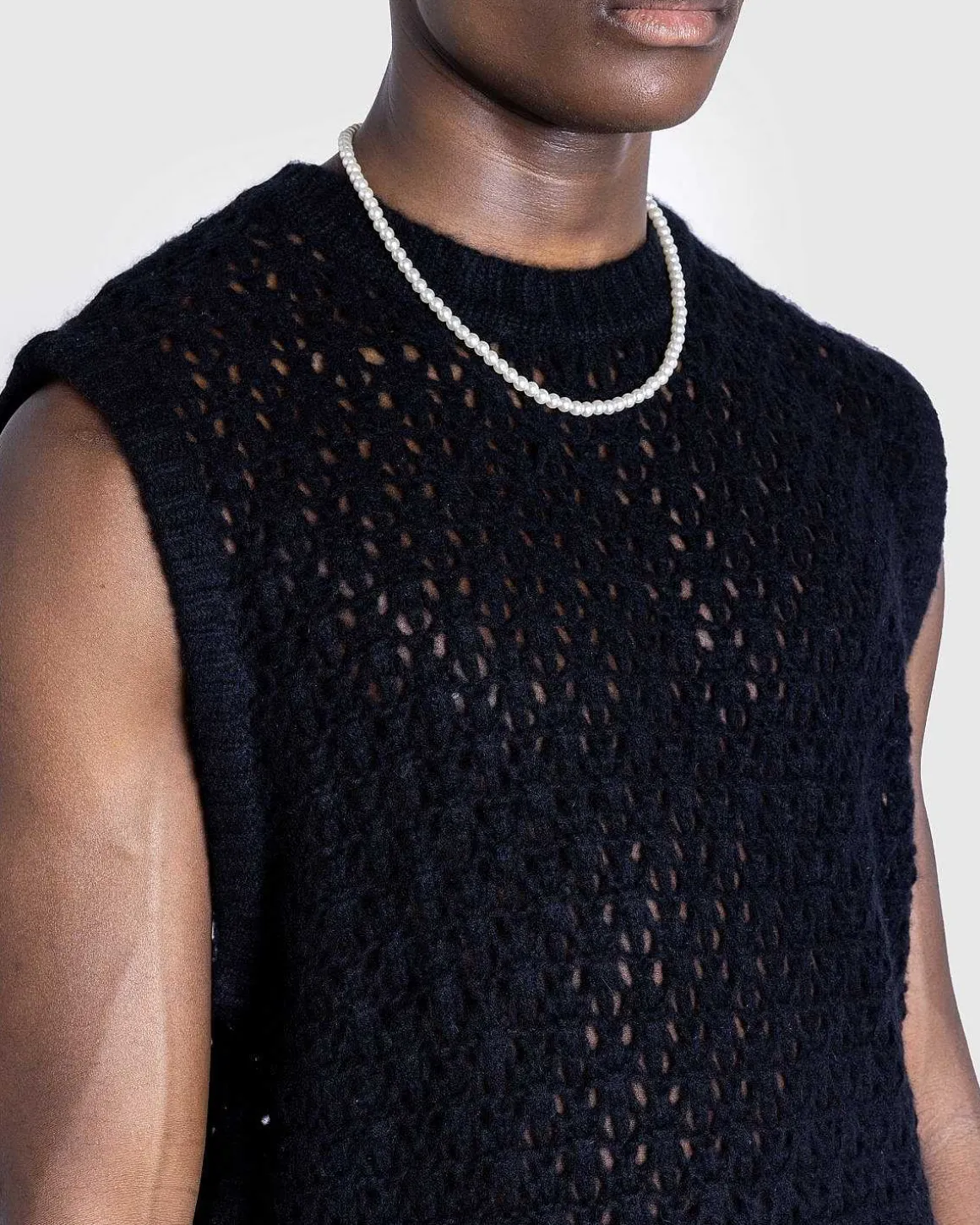 River Vest Black Cashmere