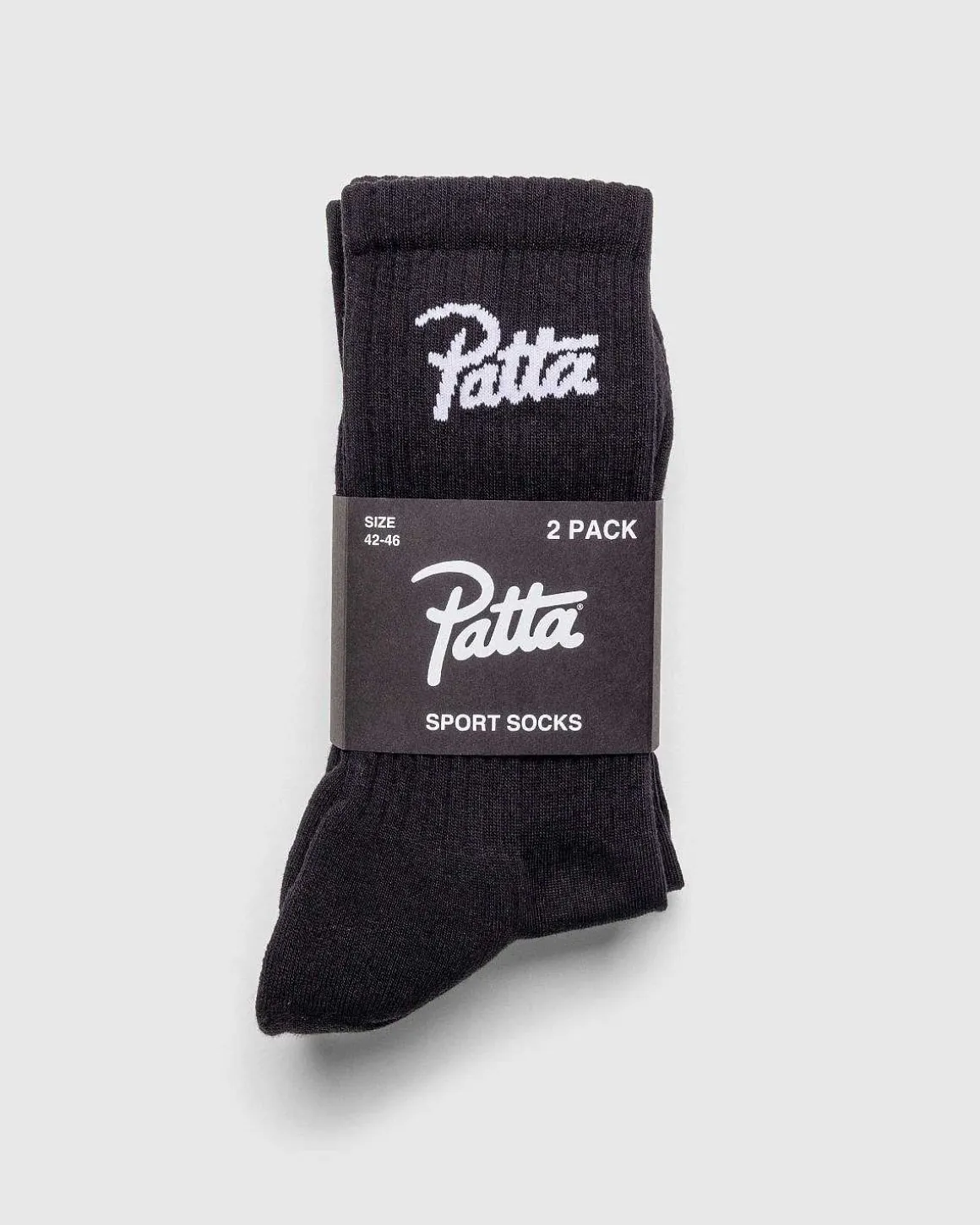 Script Logo Sportssokker (2-Pak) Sort