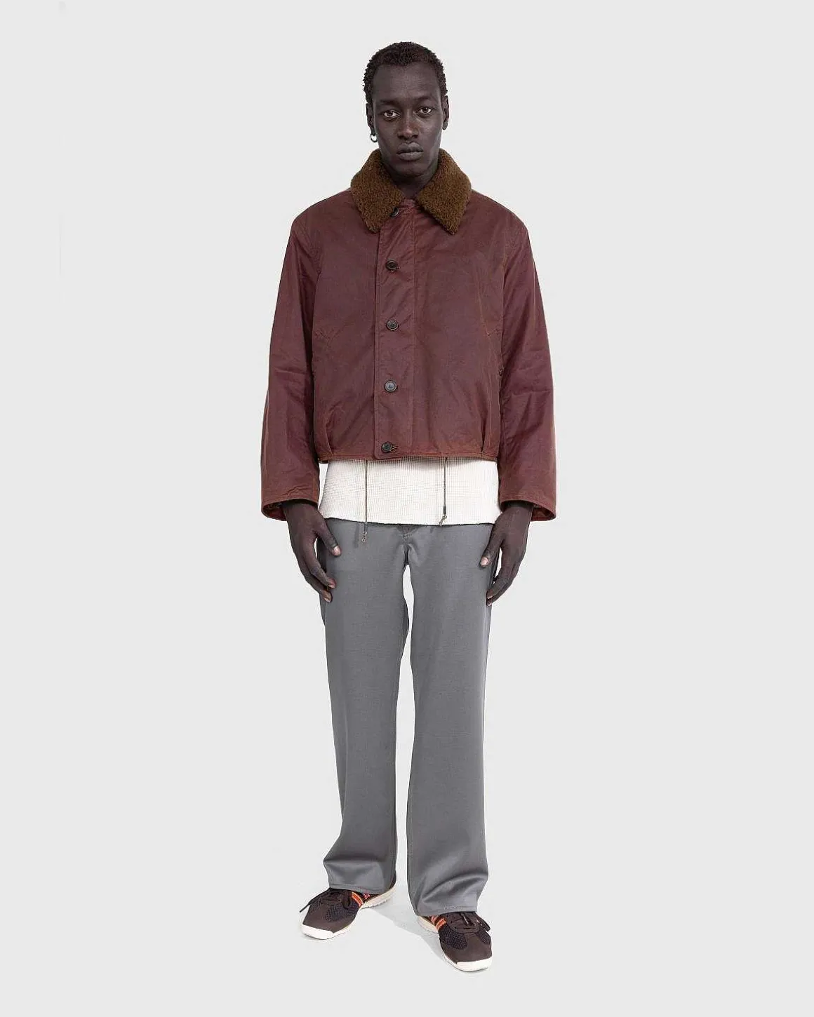 70S Cut Mole Grey Udsogt Uld