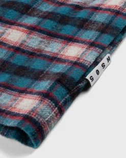 Shaggy Plaid Skjorte Rod/Bla