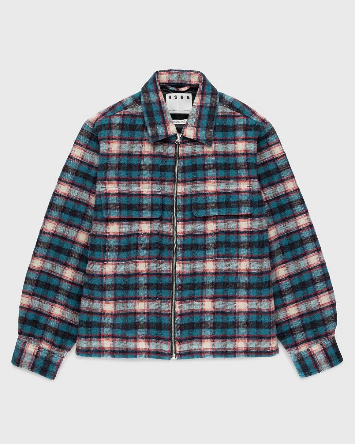Shaggy Plaid Skjorte Rod/Bla