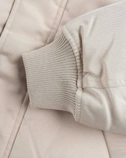 Shearling Collar Jakke Beige
