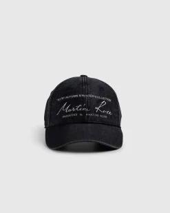 Signature Cap Washed Black
