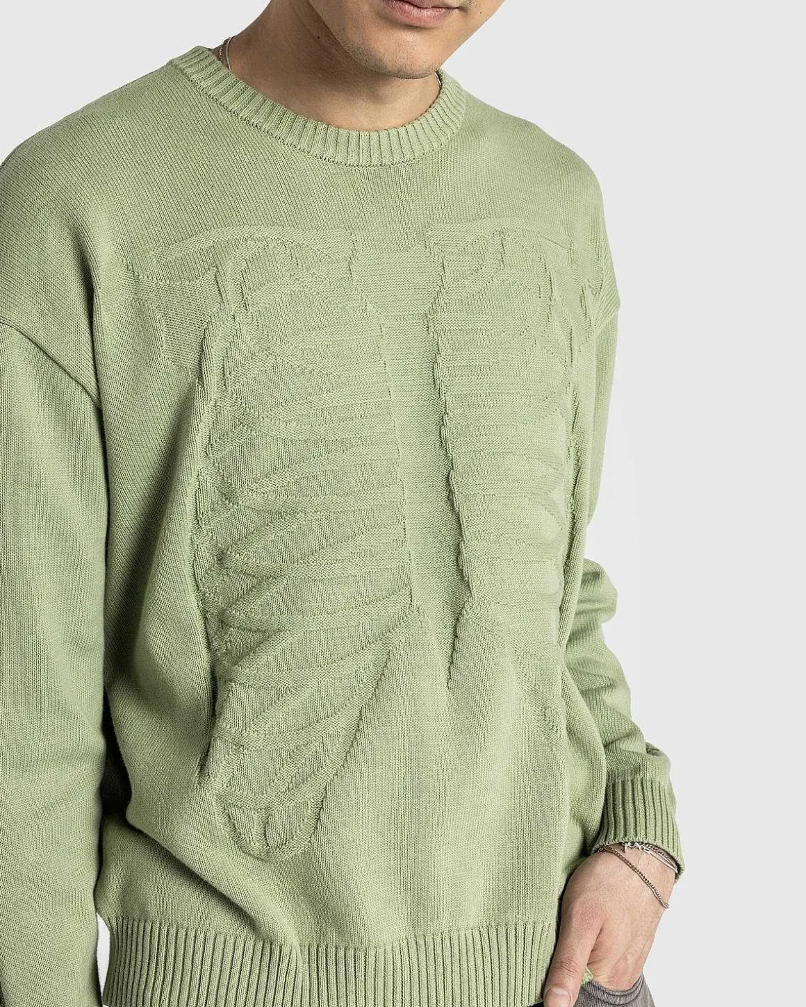 Skeleton Sweater Sage