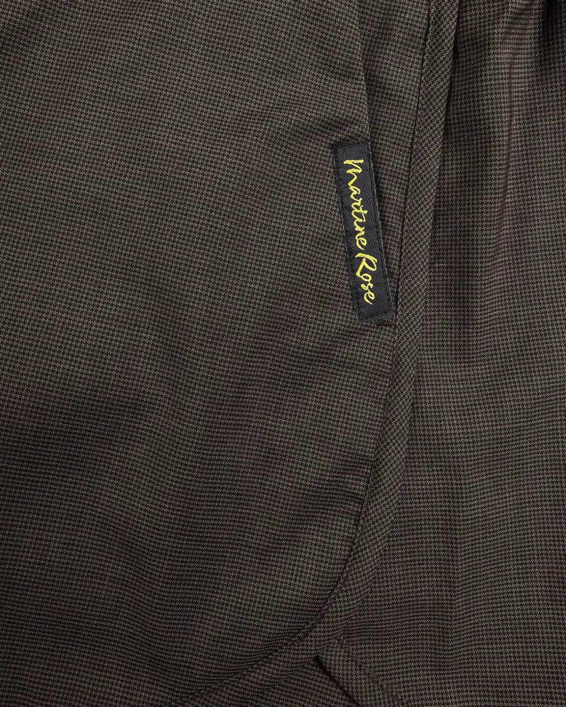 Skraeddersyet Gym Short Brown Houndstooth