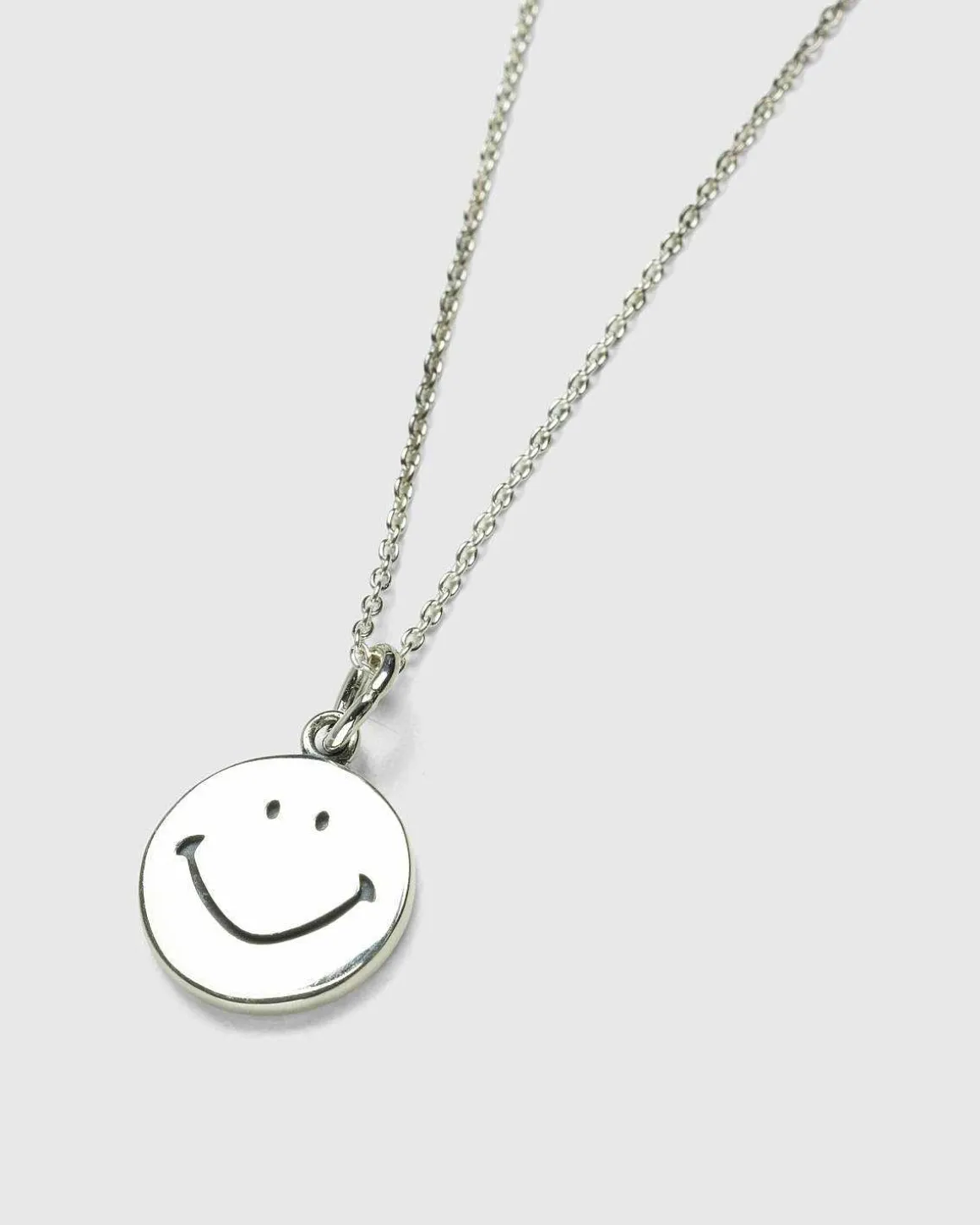 Smile Pendant Halskaede Solv