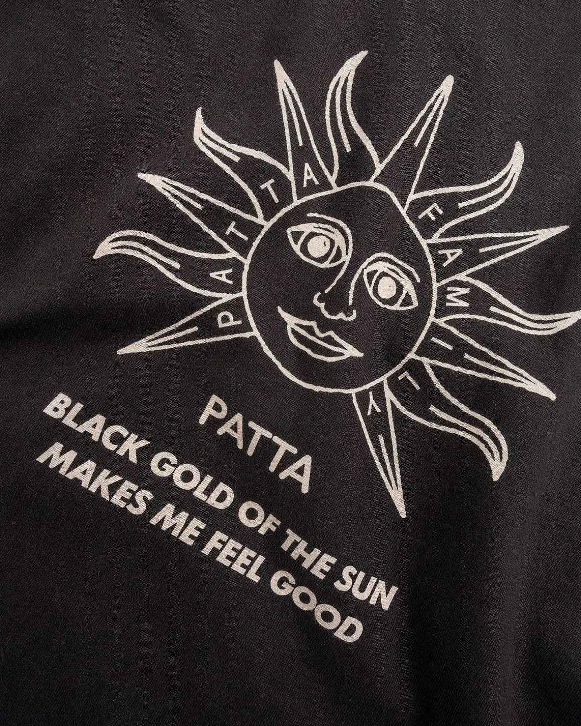 Sort Guld Sol T-Shirt Pirat Sort