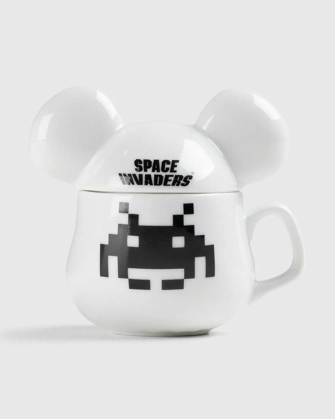 Space Invaders Be@Rmug Hvid/Sort