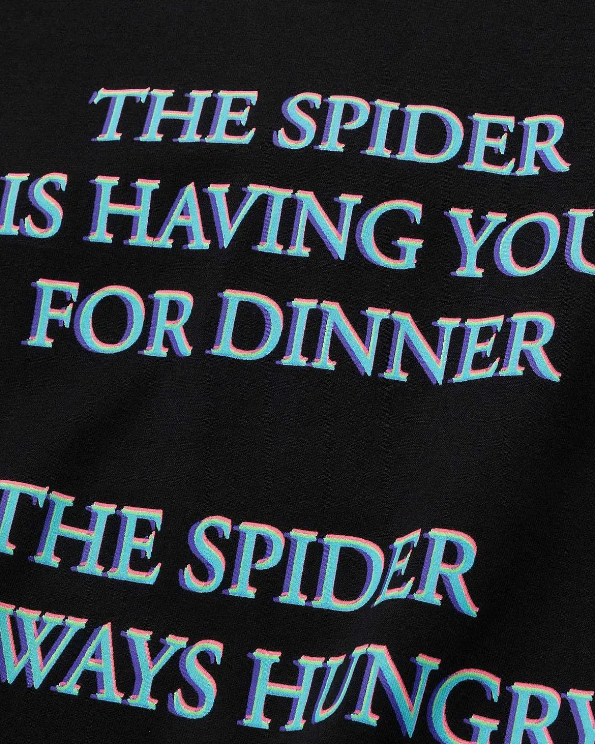 Spider T-Shirt Sort
