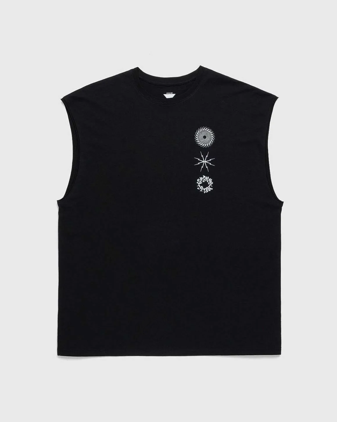 S25-Pr-C Pima Bomuld Aermelos T-Shirt Sort