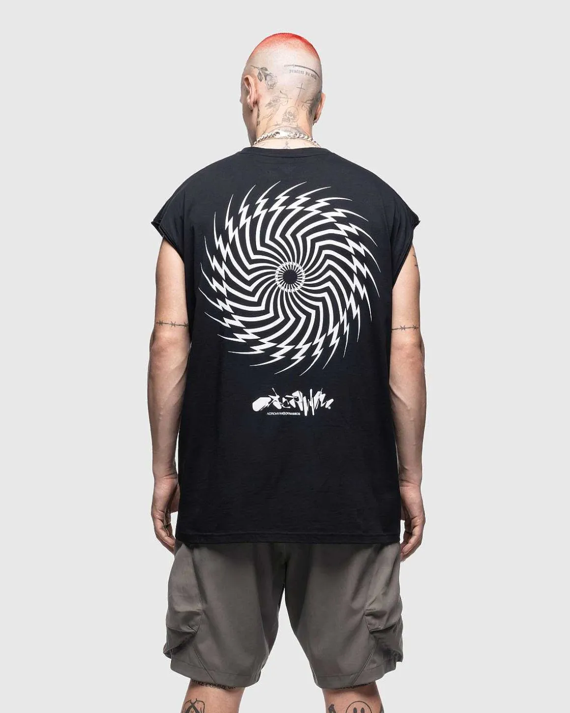 S25-Pr-C Pima Bomuld Aermelos T-Shirt Sort