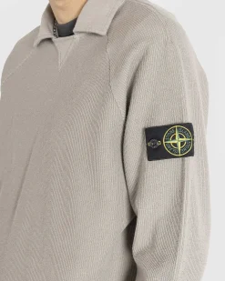 Spredt Krave Strik Skjorte Dove Grey