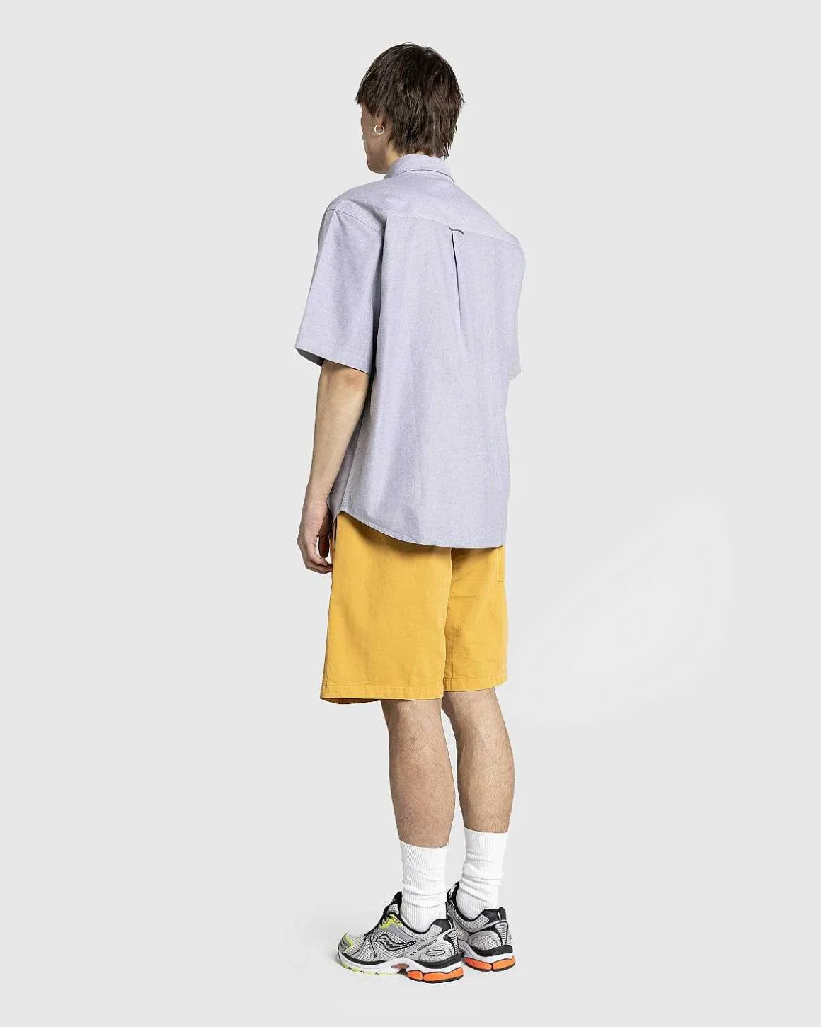 S/S Braxton Skjorte Charcoal/Voks