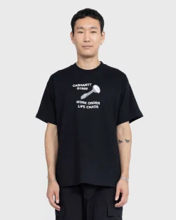 S/S Strange Screw T Shirt Sort