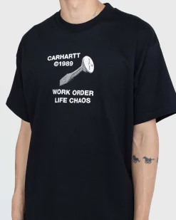 S/S Strange Screw T Shirt Sort