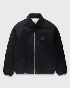 Stonewashed Canvas Bomber Jacket Sort
