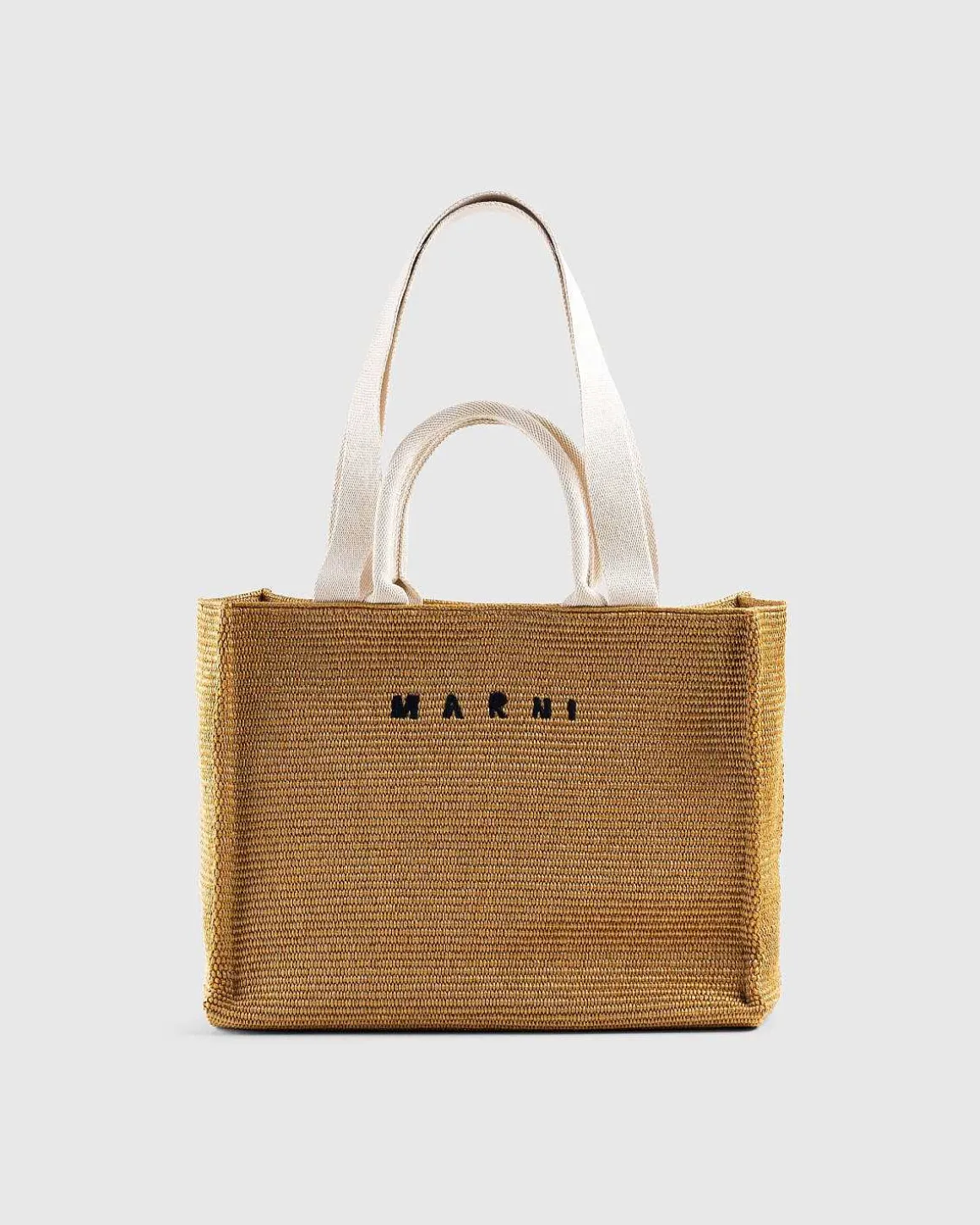 Stor Raffia Tote Bag Raw Sienna/Natural