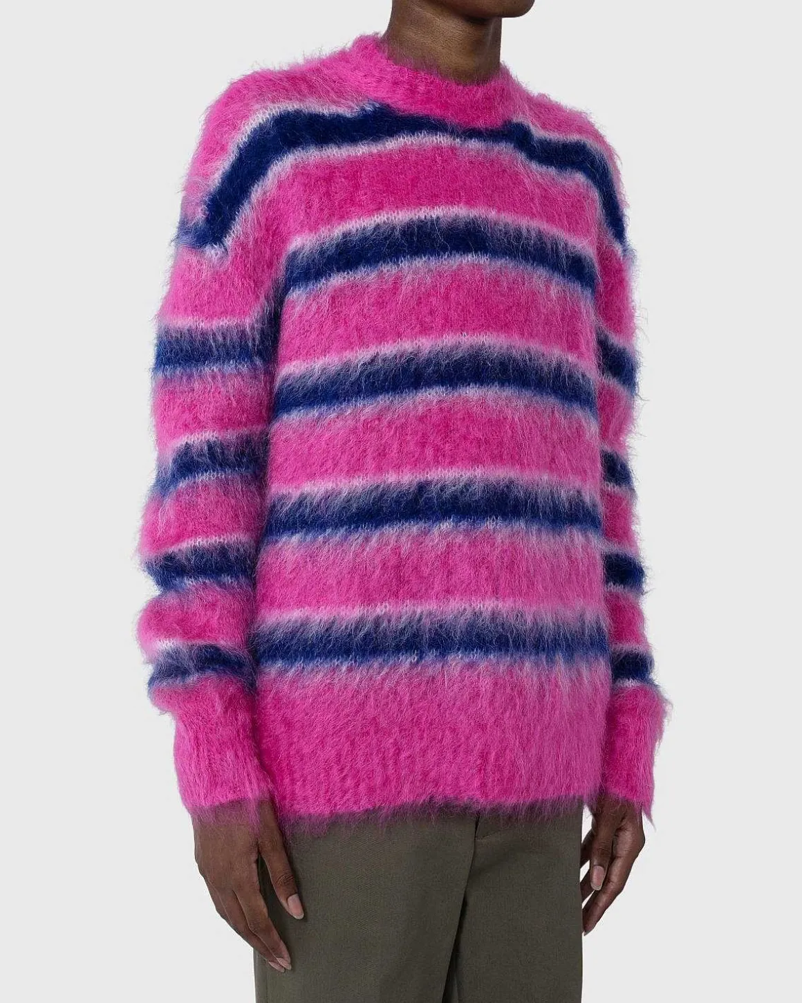 Stribet Mohair Sweater Multi