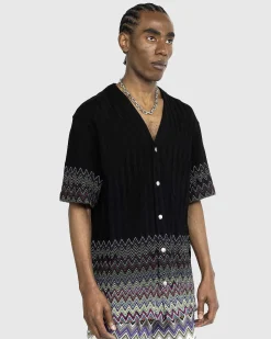 Strikket T-Shirt Sort