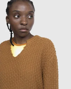 Strik V-Hals Sweater Cedertrae