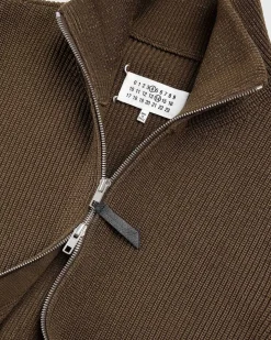 Strik Zip-Up Cardigan Brun