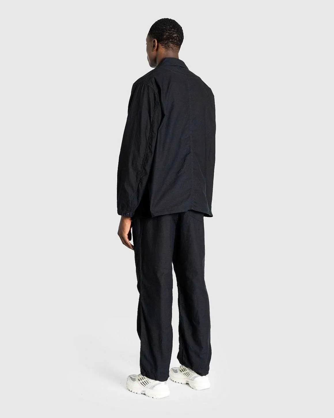 String Fatigue Pant Back Sateen Black