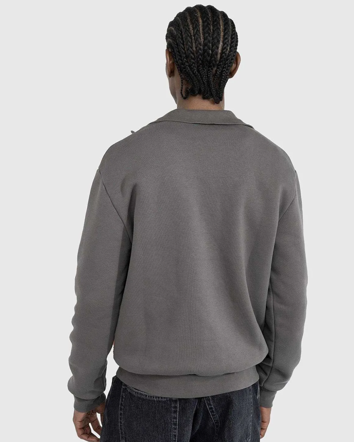Sweater Med Lynlas Mud Grey