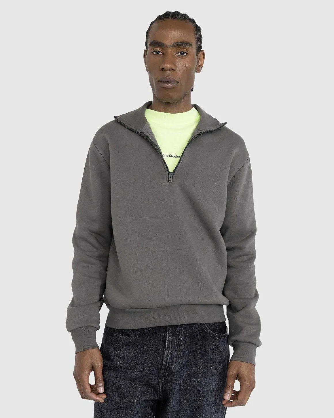 Sweater Med Lynlas Mud Grey