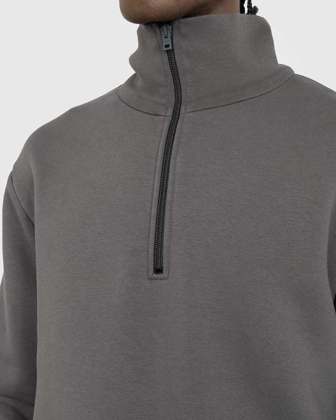 Sweater Med Lynlas Mud Grey