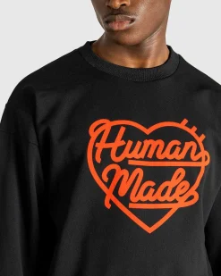 Sweatshirt Med Rund Hals, Sort