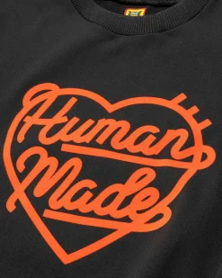 Sweatshirt Med Rund Hals, Sort