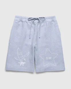 Sw Linen Gym Shorts Lysebla
