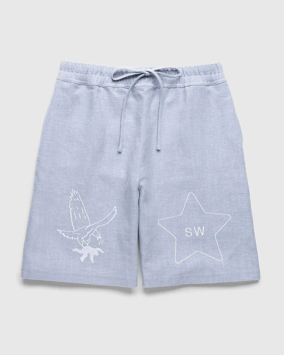 Sw Linen Gym Shorts Lysebla
