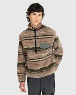 Thjorsar Stribet Pullover Brun