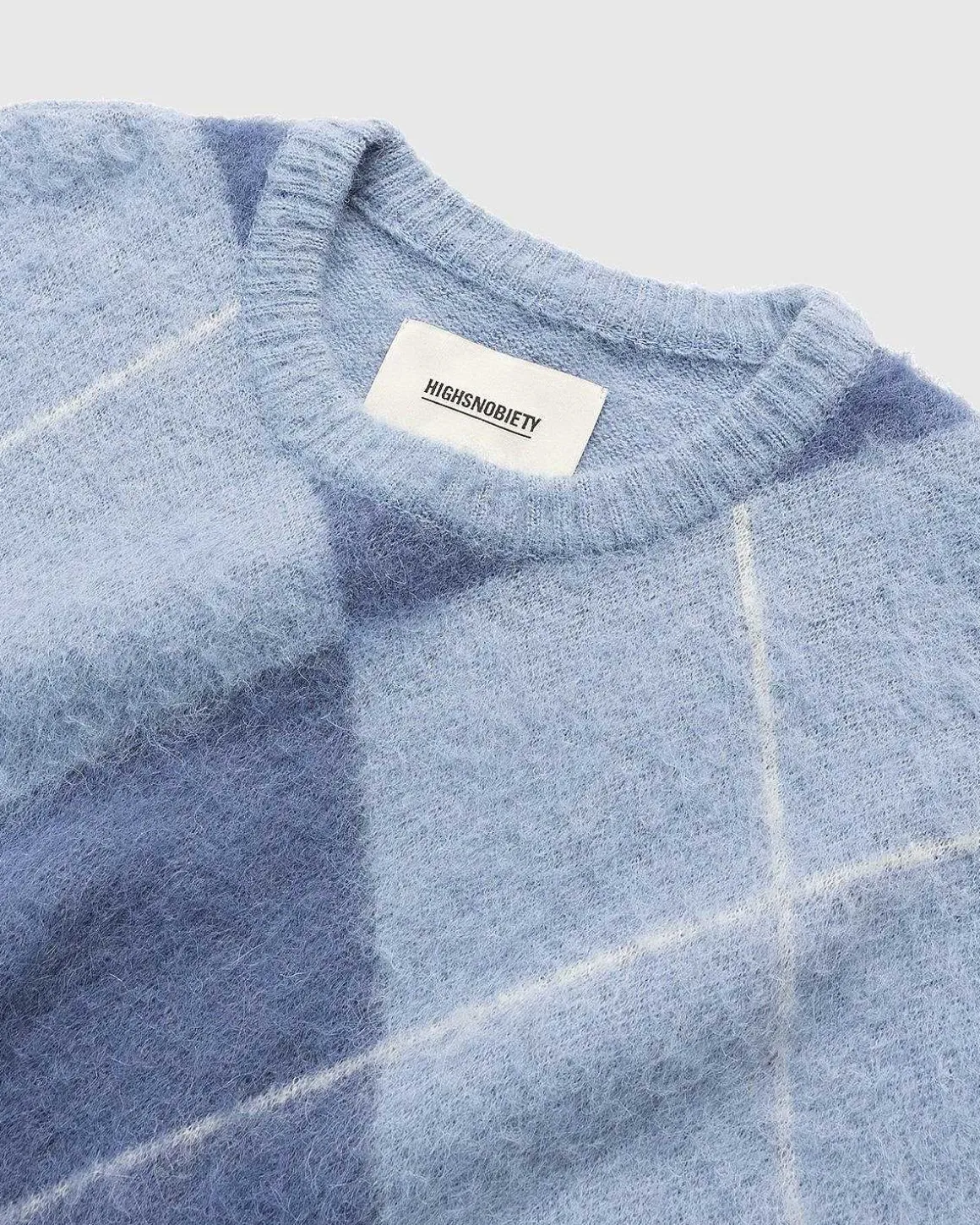 Tjek Alpaca Sweater Multi Blue