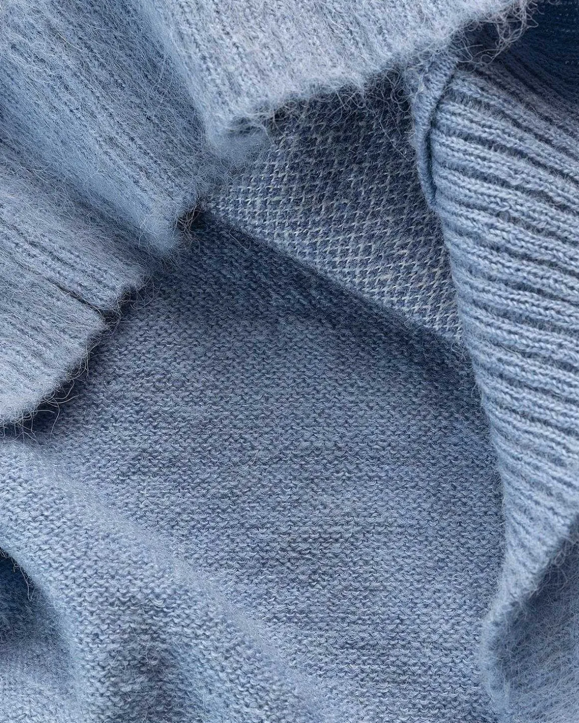 Tjek Alpaca Sweater Multi Blue
