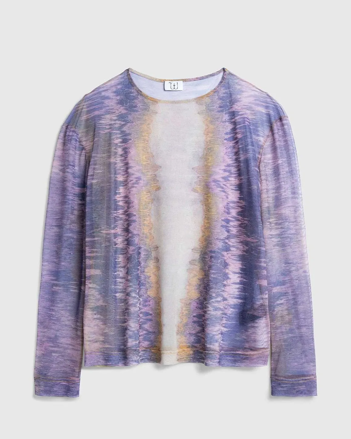 Tola Skjorte Lilla Pastel Strokes Print